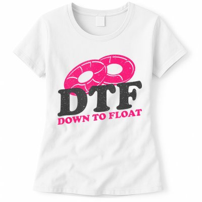 Funny River Tubing Down To Float Summer Float Trip Womens T-Shirt