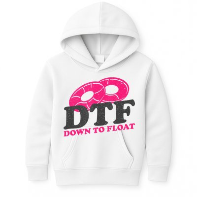 Funny River Tubing Down To Float Summer Float Trip Kids Hoodie