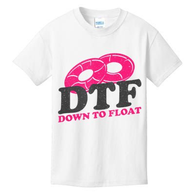 Funny River Tubing Down To Float Summer Float Trip Kids T-Shirt