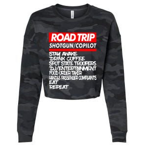 Family Road Trip Meaningful Gift Funny Vacation Summer Outdoors Meaningful Gift Cropped Pullover Crew