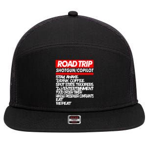 Family Road Trip Meaningful Gift Funny Vacation Summer Outdoors Meaningful Gift 7 Panel Mesh Trucker Snapback Hat