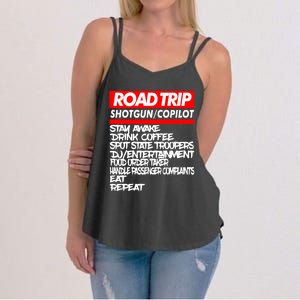 Family Road Trip Meaningful Gift Funny Vacation Summer Outdoors Meaningful Gift Women's Strappy Tank