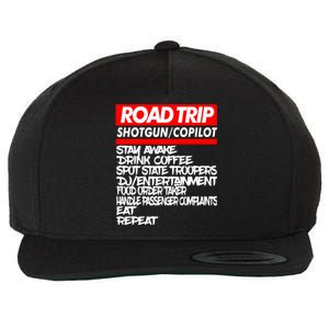 Family Road Trip Meaningful Gift Funny Vacation Summer Outdoors Meaningful Gift Wool Snapback Cap