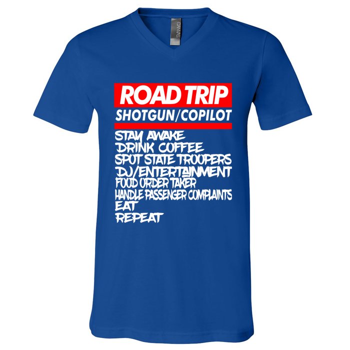 Family Road Trip Meaningful Gift Funny Vacation Summer Outdoors Meaningful Gift V-Neck T-Shirt