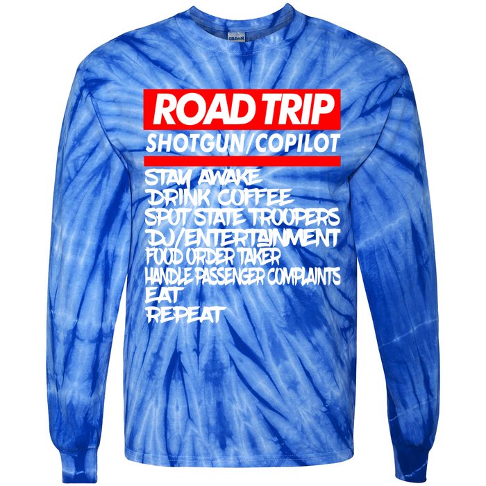 Family Road Trip Meaningful Gift Funny Vacation Summer Outdoors Meaningful Gift Tie-Dye Long Sleeve Shirt