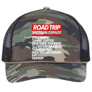 Family Road Trip Meaningful Gift Funny Vacation Summer Outdoors Meaningful Gift Retro Rope Trucker Hat Cap