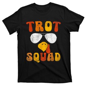 Funny Running Turkey Sunglasses Trot Squad Thanksgiving T-Shirt