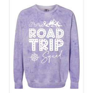 Family Road Trip Crew Cute Gift Road Trip Squad Cool Gift Colorblast Crewneck Sweatshirt