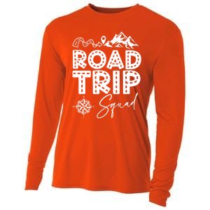 Family Road Trip Crew Cute Gift Road Trip Squad Cool Gift Cooling Performance Long Sleeve Crew