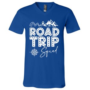 Family Road Trip Crew Cute Gift Road Trip Squad Cool Gift V-Neck T-Shirt