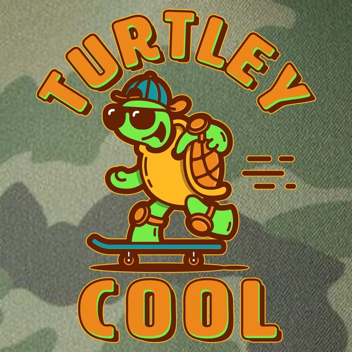 Funny Retro Turtley Cool Skateboarding Turtle Legacy Tie Dye Trucker Hat