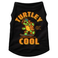 Funny Retro Turtley Cool Skateboarding Turtle Doggie Tank
