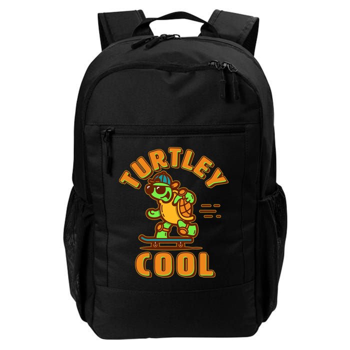 Funny Retro Turtley Cool Skateboarding Turtle Backpack