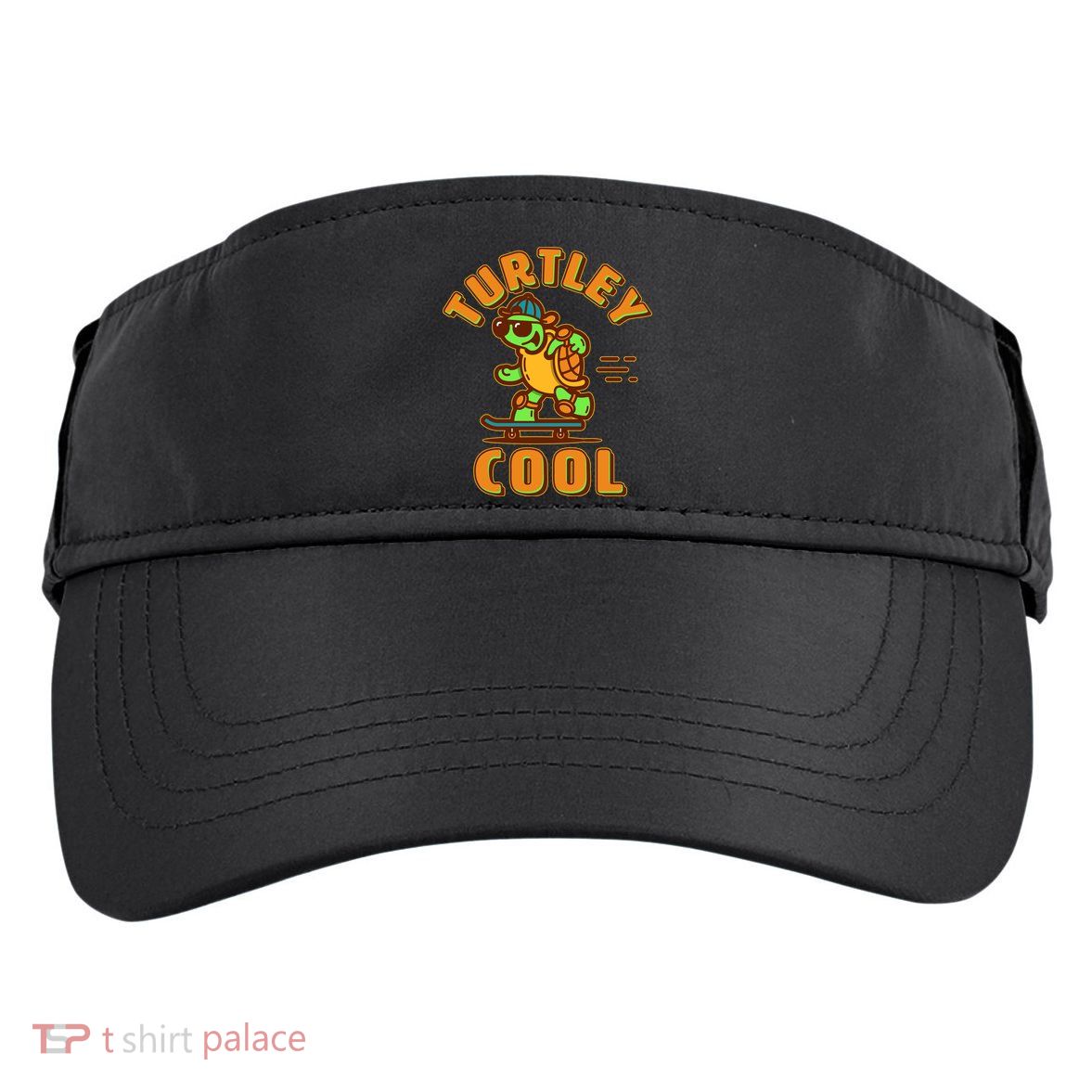 Funny Retro Turtley Cool Skateboarding Turtle Adult Drive Performance Visor