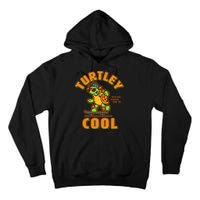 Funny Retro Turtley Cool Skateboarding Turtle Tall Hoodie