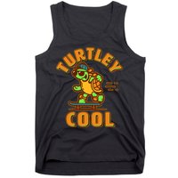 Funny Retro Turtley Cool Skateboarding Turtle Tank Top