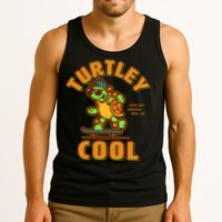 Funny Retro Turtley Cool Skateboarding Turtle Tank Top