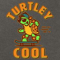 Funny Retro Turtley Cool Skateboarding Turtle Cotton Canvas Backpack