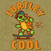 Funny Retro Turtley Cool Skateboarding Turtle Garment-Dyed Women's Muscle Tee