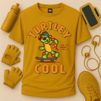 Funny Retro Turtley Cool Skateboarding Turtle Performance Shirt