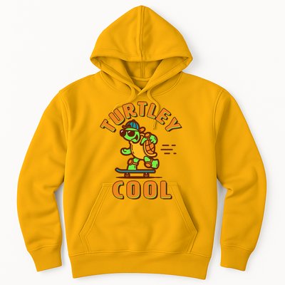 Funny Retro Turtley Cool Skateboarding Turtle Hoodie