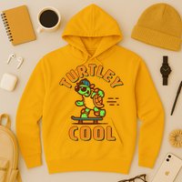 Funny Retro Turtley Cool Skateboarding Turtle Hoodie