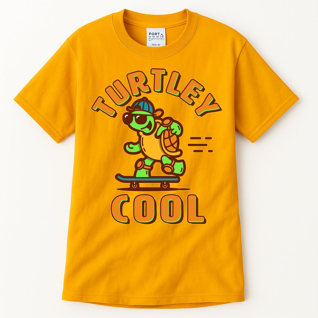 Funny Retro Turtley Cool Skateboarding Turtle Tall T-Shirt