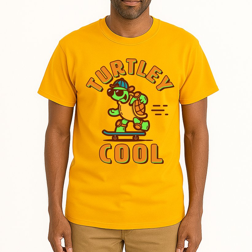 Funny Retro Turtley Cool Skateboarding Turtle Tall T-Shirt