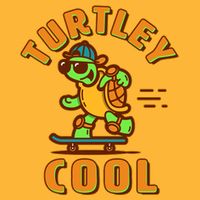 Funny Retro Turtley Cool Skateboarding Turtle Baby Bodysuit