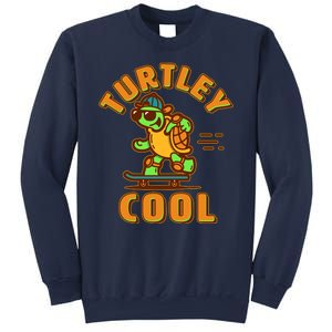 Funny Retro Turtley Cool Skateboarding Turtle Sweatshirt