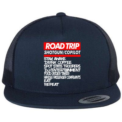 Family Road Trip Cool Gift Funny Vacation Summer Outdoors Meaningful Gift Flat Bill Trucker Hat