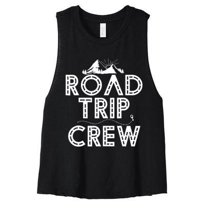 Family Road Trip Crew - Road Tripping Women's Racerback Cropped Tank