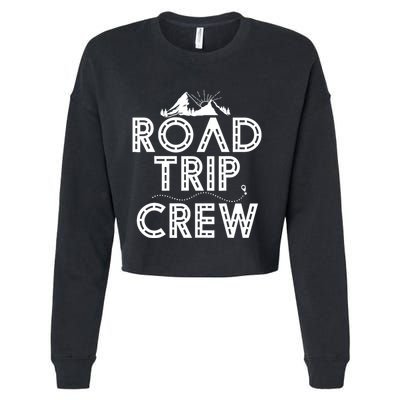 Family Road Trip Crew - Road Tripping Cropped Pullover Crew