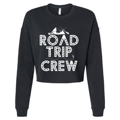 Family Road Trip Crew - Road Tripping Cropped Pullover Crew