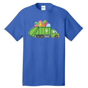 Funny Rubbish Truck Gift Idea For Easter Eggs Great Gift Tall T-Shirt