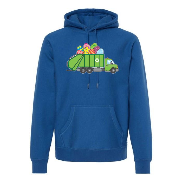 Funny Rubbish Truck Gift Idea For Easter Eggs Great Gift Premium Hoodie