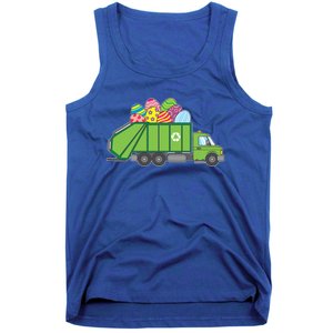 Funny Rubbish Truck Gift Idea For Easter Eggs Great Gift Tank Top