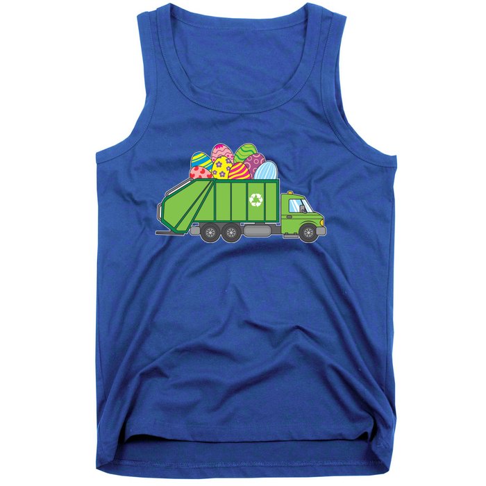 Funny Rubbish Truck Gift Idea For Easter Eggs Great Gift Tank Top