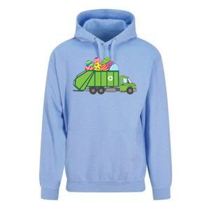 Funny Rubbish Truck Gift Idea For Easter Eggs Great Gift Unisex Surf Hoodie