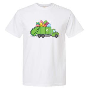 Funny Rubbish Truck Gift Idea For Easter Eggs Great Gift Garment-Dyed Heavyweight T-Shirt