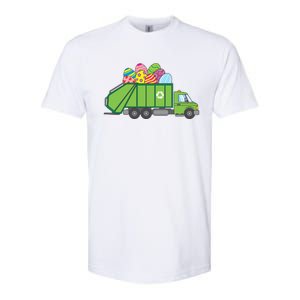 Funny Rubbish Truck Gift Idea For Easter Eggs Great Gift Softstyle CVC T-Shirt