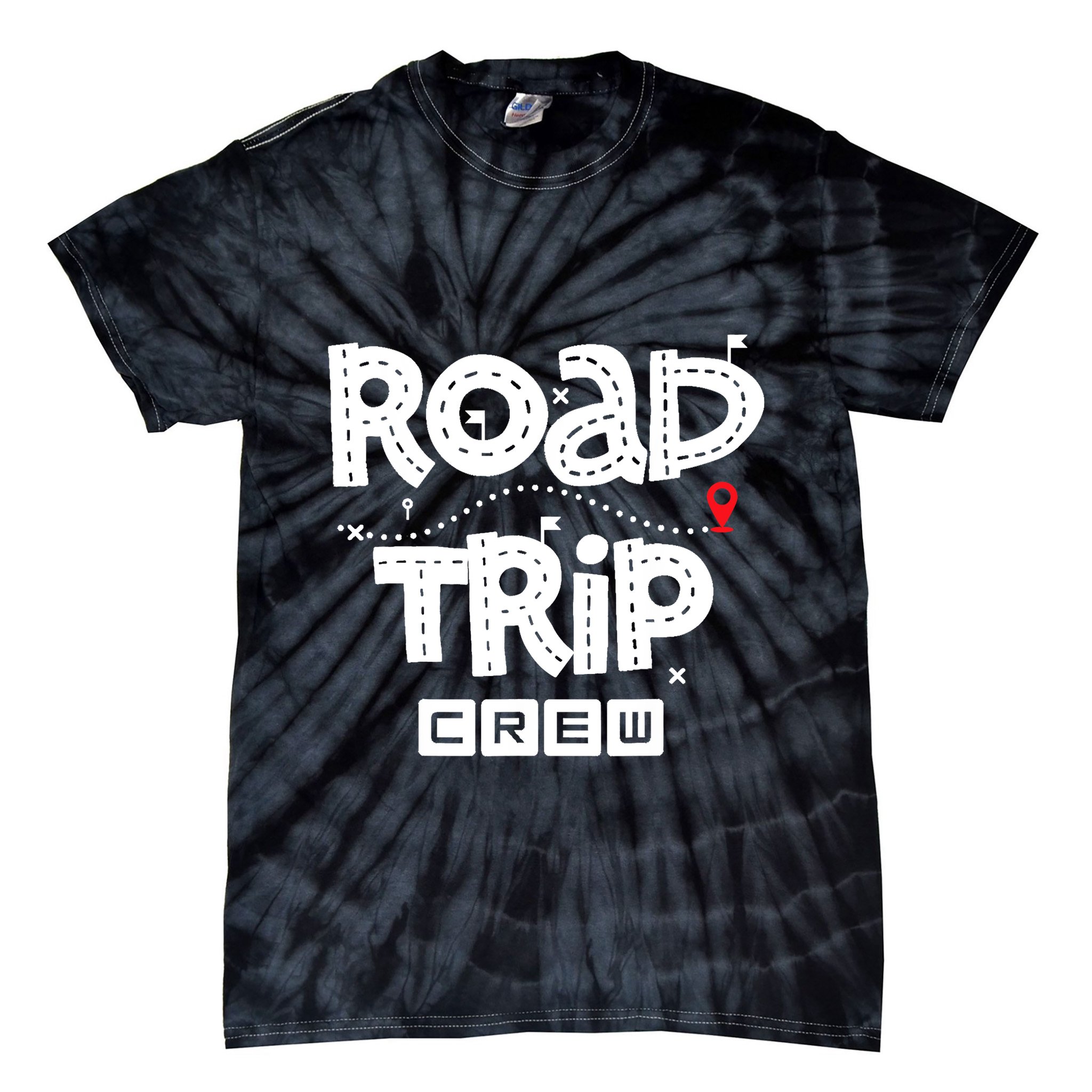 Family Road Trip Squad - Road Trip Crew Tie-Dye T-Shirt