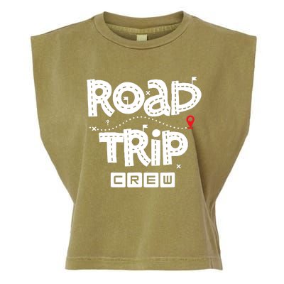 Family Road Trip Squad - Road Trip Crew Garment-Dyed Women's Muscle Tee