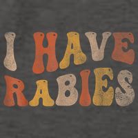Funny Retro Typography I Have Rabies Vector Backpack