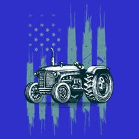 Farmer Rancher Truck Drive Driver Us Flag American Tractor Gift 16 in Basic Backpack