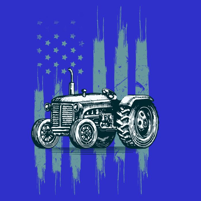 Farmer Rancher Truck Drive Driver Us Flag American Tractor Gift 16 in Basic Backpack