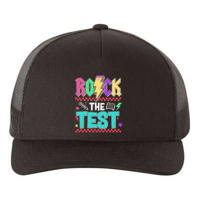 Funny Rock The Test Testing Day Teacher Student Motivational Yupoong Adult 5-Panel Trucker Hat