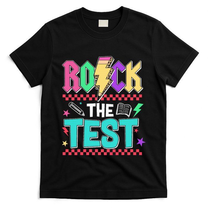 Funny Rock The Test Testing Day Teacher Student Motivational T-Shirt