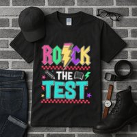 Funny Rock The Test Testing Day Teacher Student Motivational Tall T-Shirt
