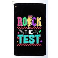 Funny Rock The Test Testing Day Teacher Student Motivational Golf Towel